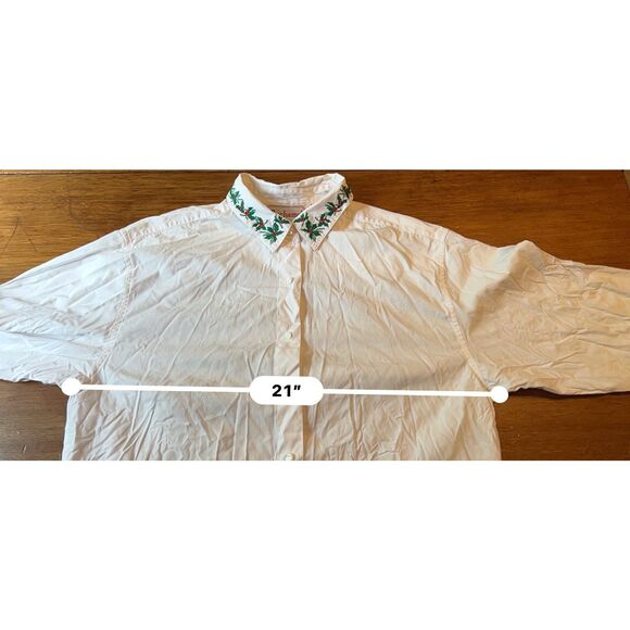 Vintage Bechamel Christmas Blouse Size 12 Collared 100% Cotton - Picture 6 of 8